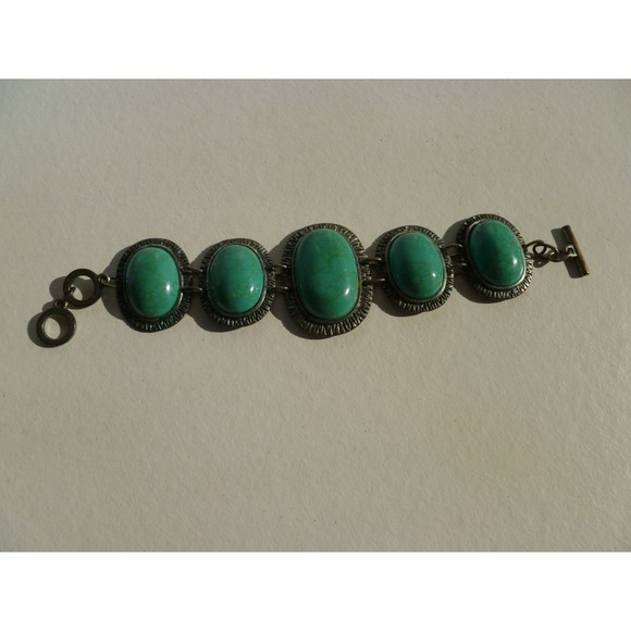 Vintage Turquoise Bracelet - Picture 1 of 4